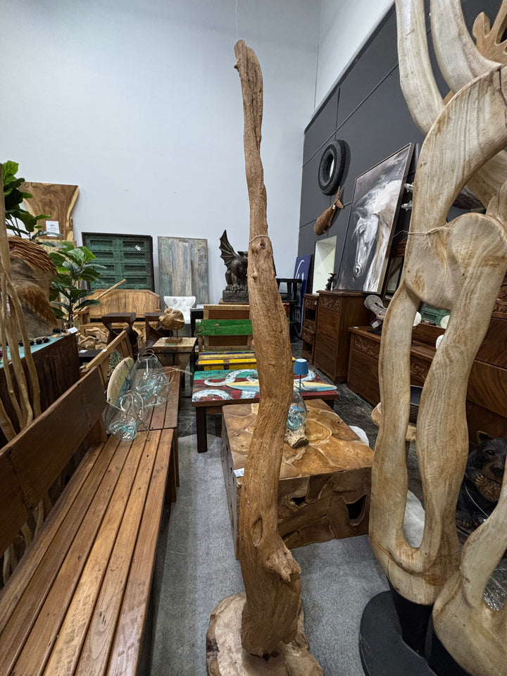Standing Teak Deco (D) Broward Design Center