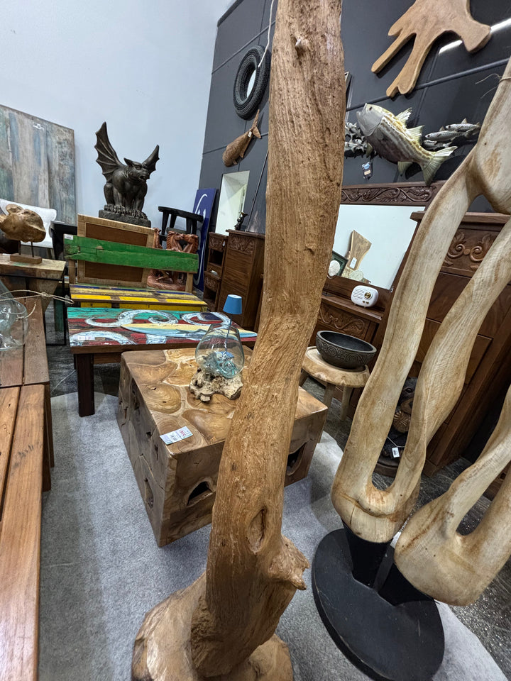 Standing Teak Deco (D) Broward Design Center