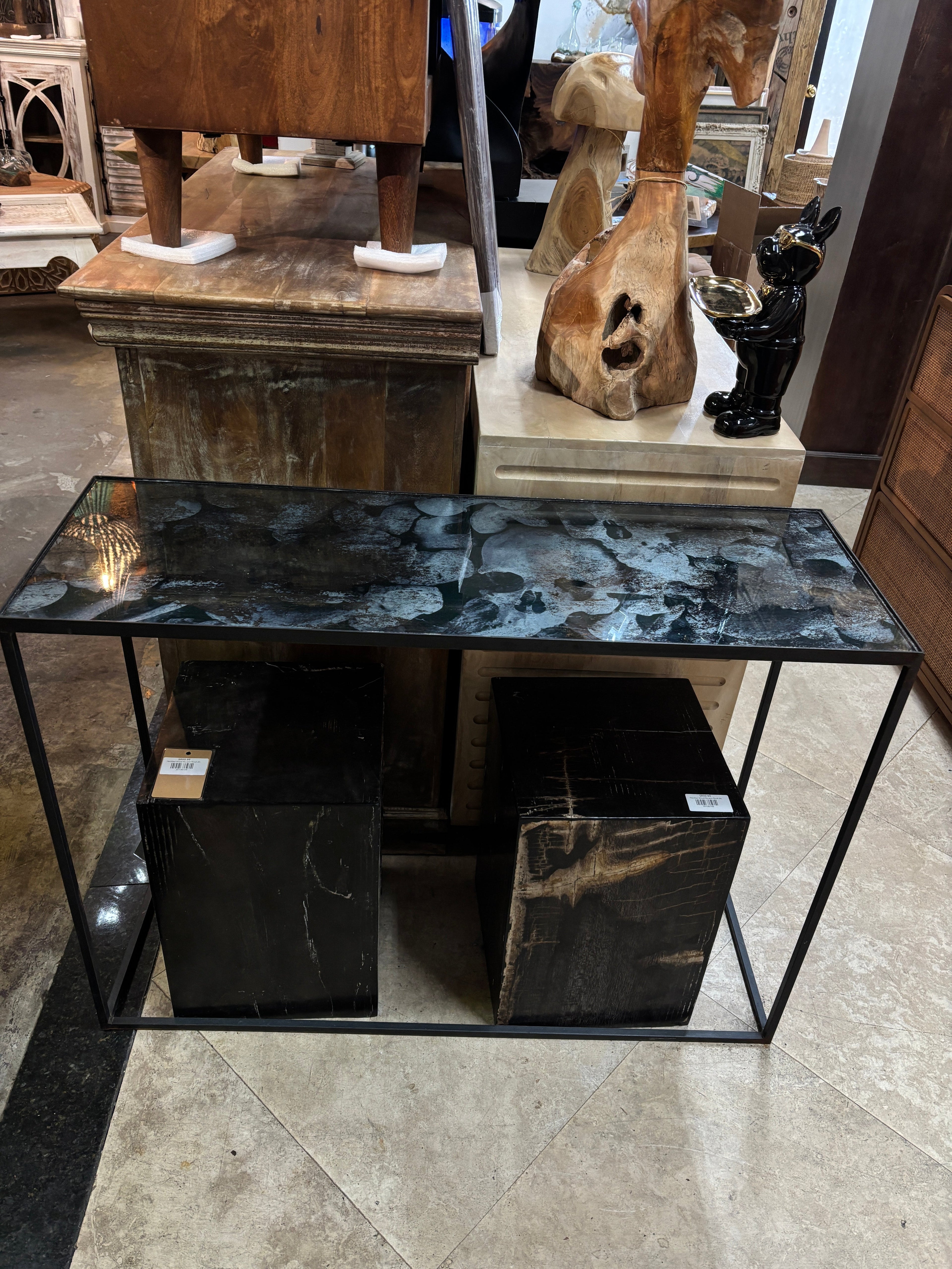 Skull Design Glass Table The Broward Design Center