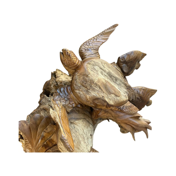 Nautical Teak Carving Anteak
