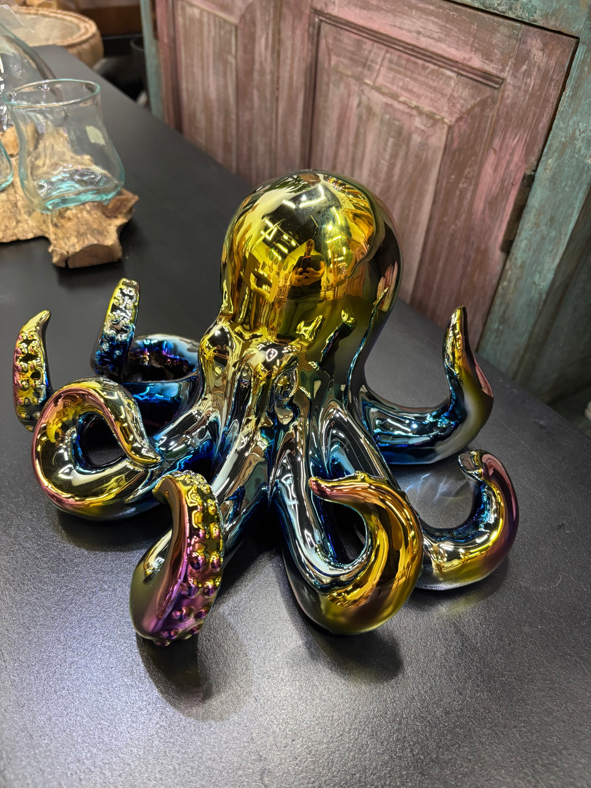 Multi Colored Ceramic Octopus UMA