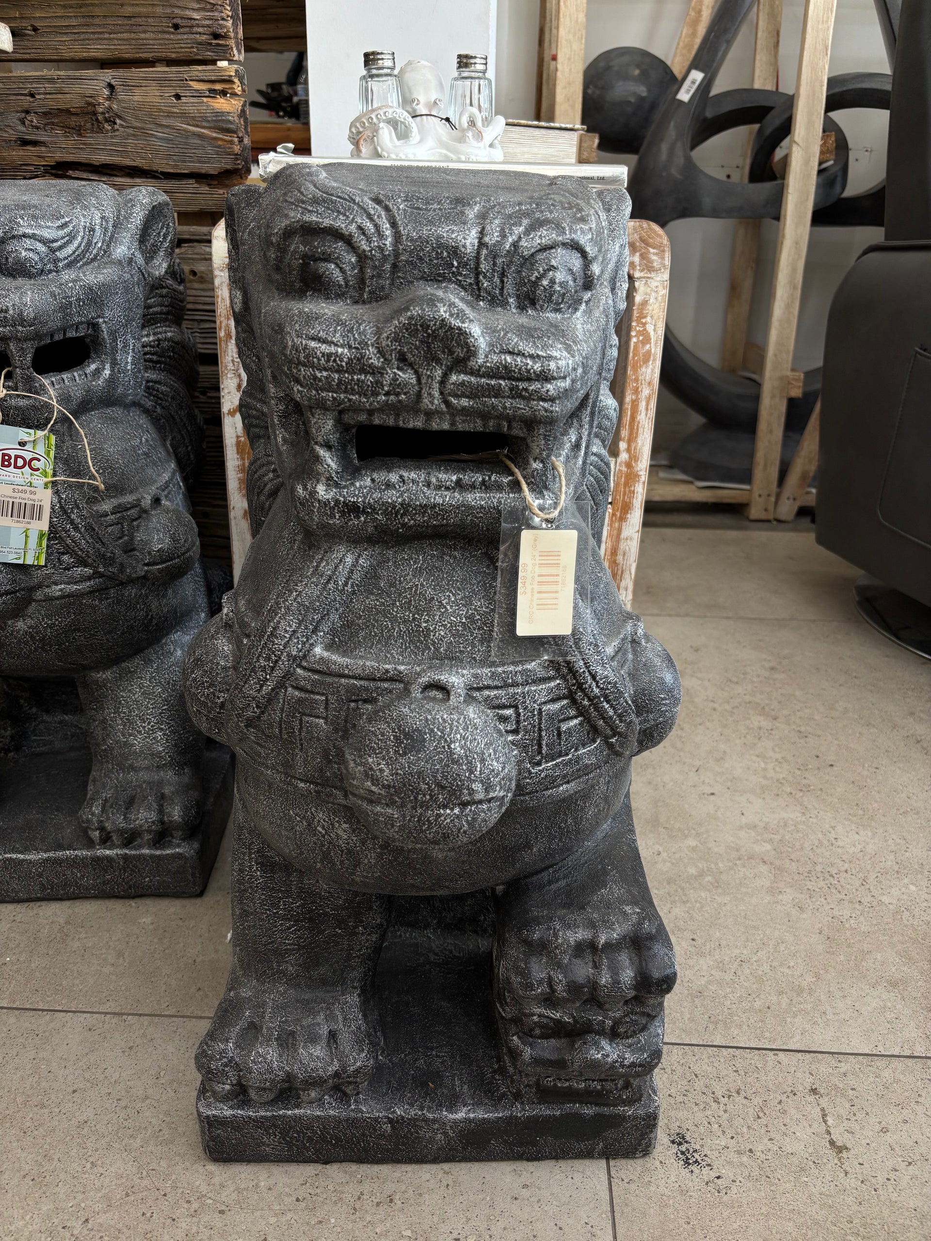 GRC Chinese Foo Dog 24" (Black) Etsy