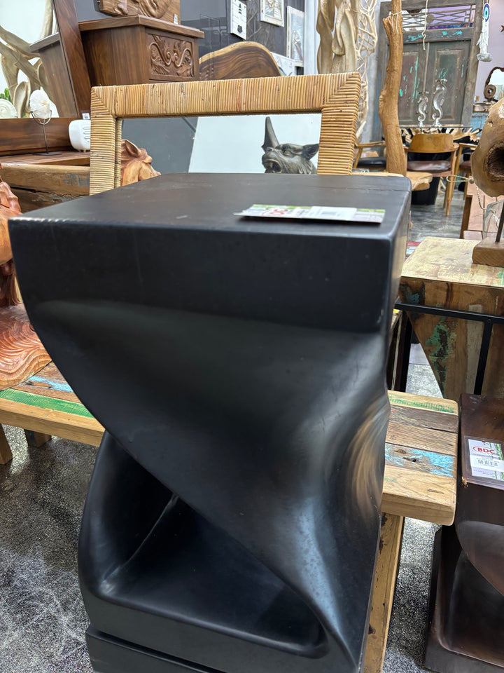 SUAR TWIST STOOL BURN FINISH Anteak
