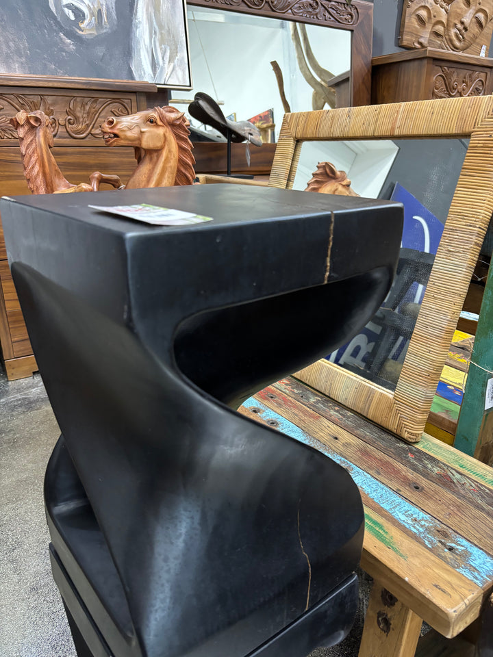 SUAR TWIST STOOL BURN FINISH Anteak