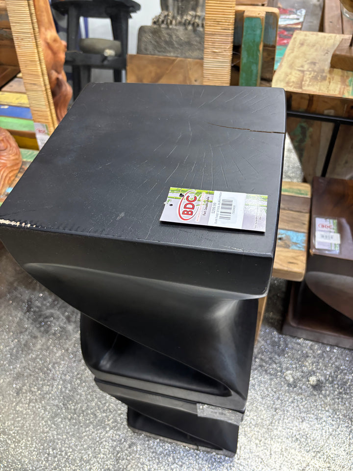 SUAR TWIST STOOL BURN FINISH Anteak