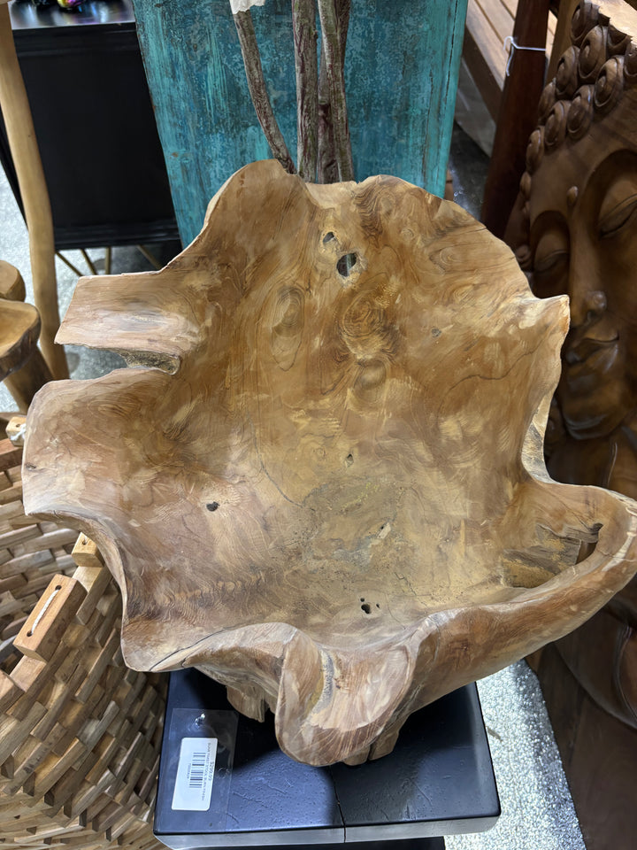 Teak Root Bowl Natural Broward Design Center