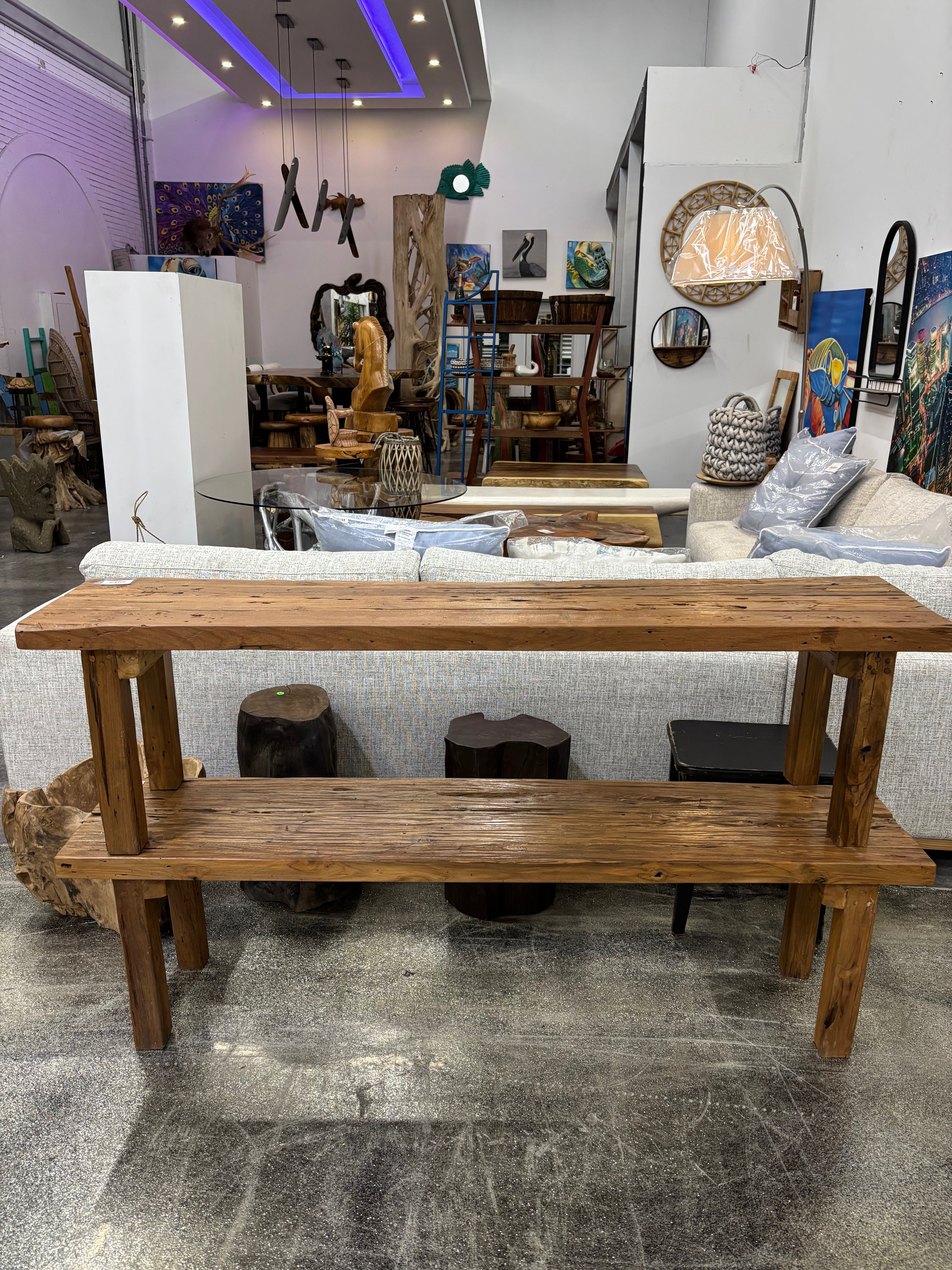 Teak Bench The Broward Design Center