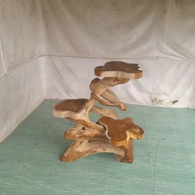 Teak Root 3-Tier Display Anteak