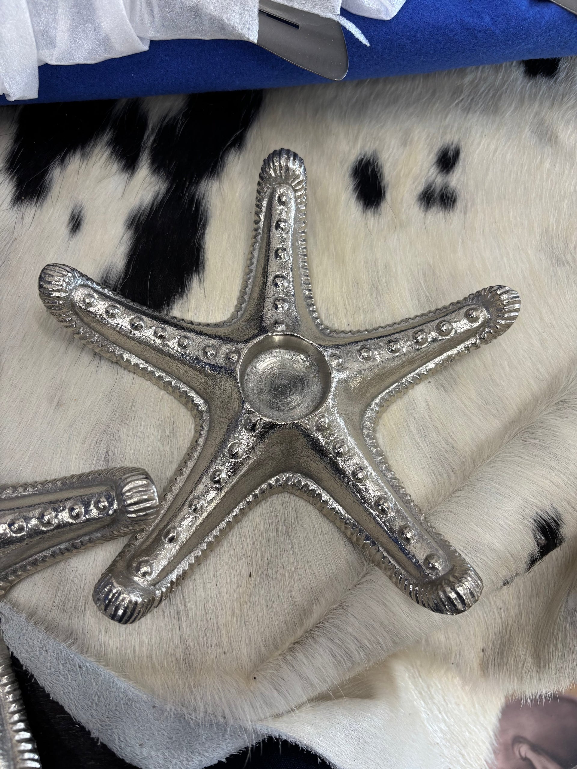 Metal 9” Starfish Tealight Holder The Broward Design Center