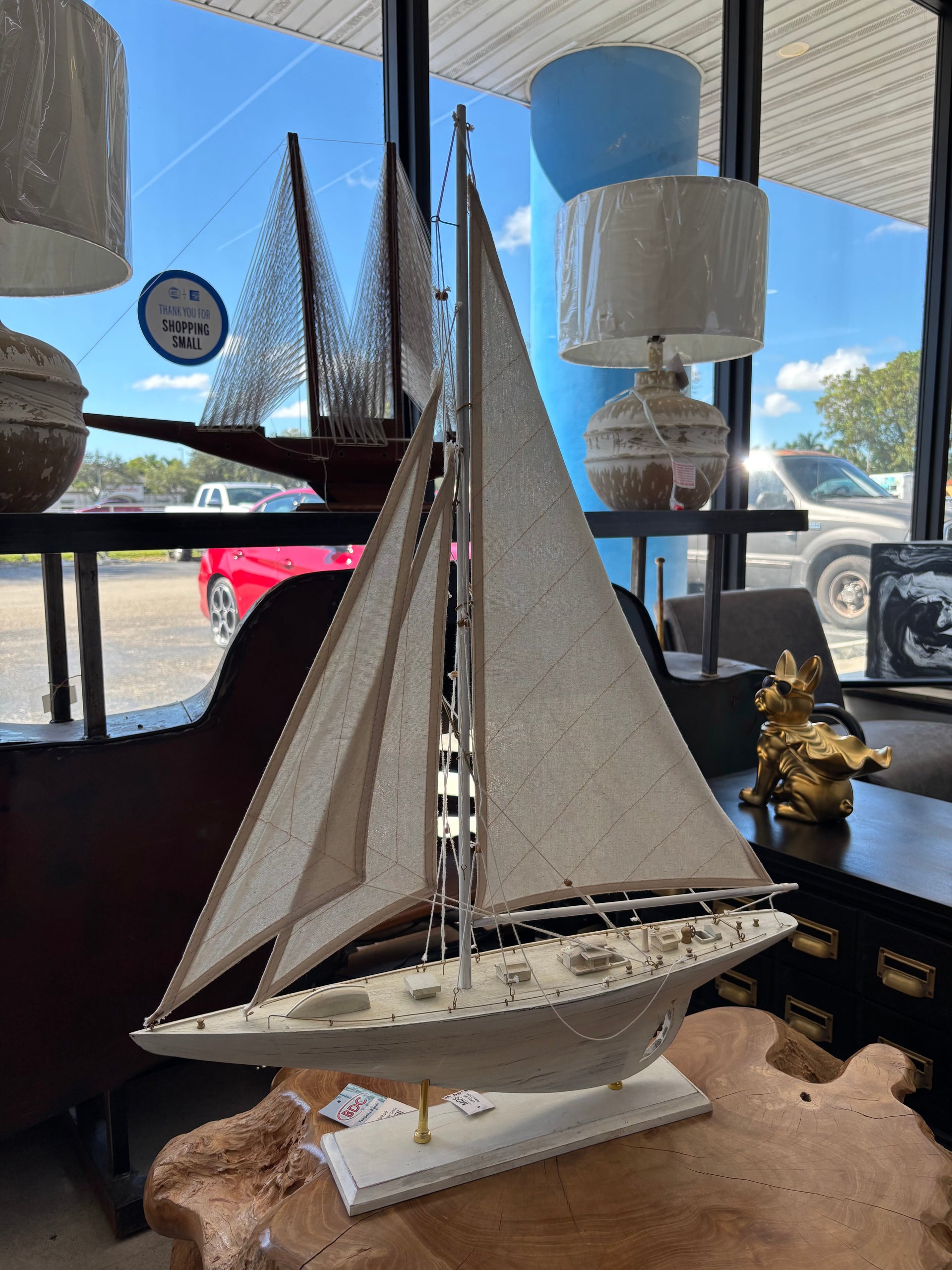 Sail boat The Broward Design Center