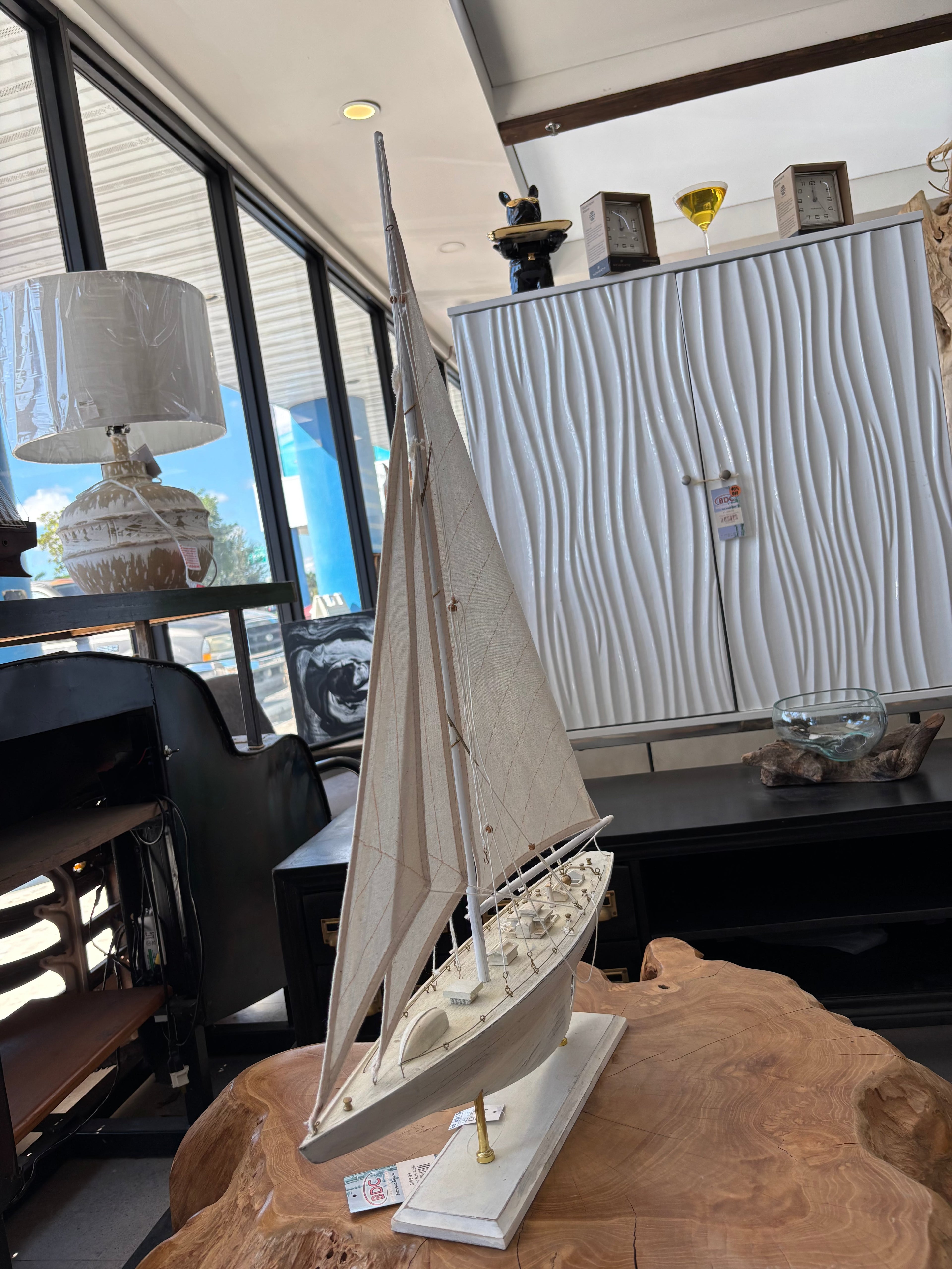 Sail boat The Broward Design Center