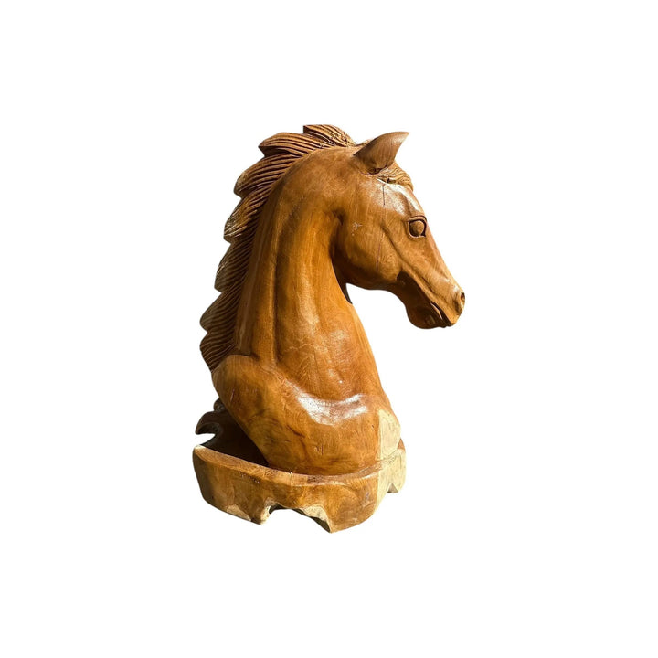 Teak Horse Head 24” Anteak