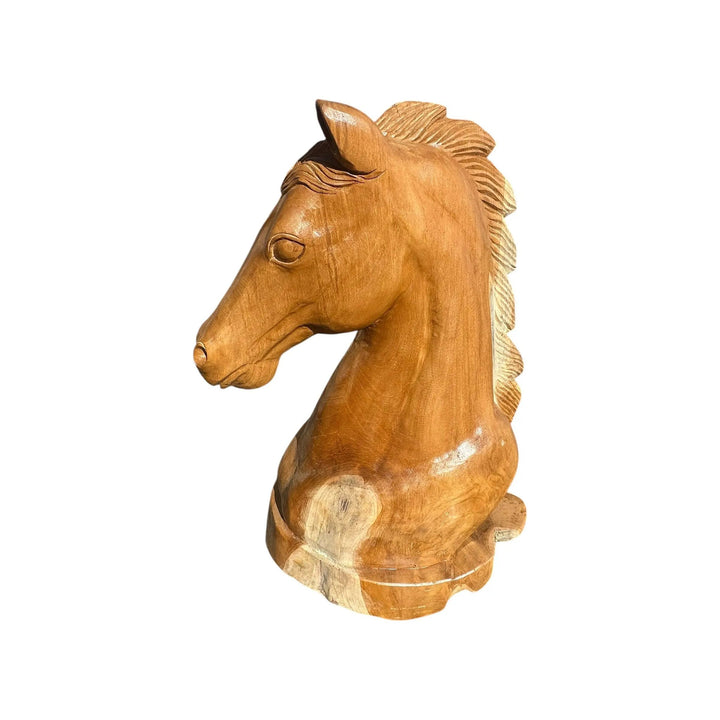 Teak Horse Head 24” Anteak