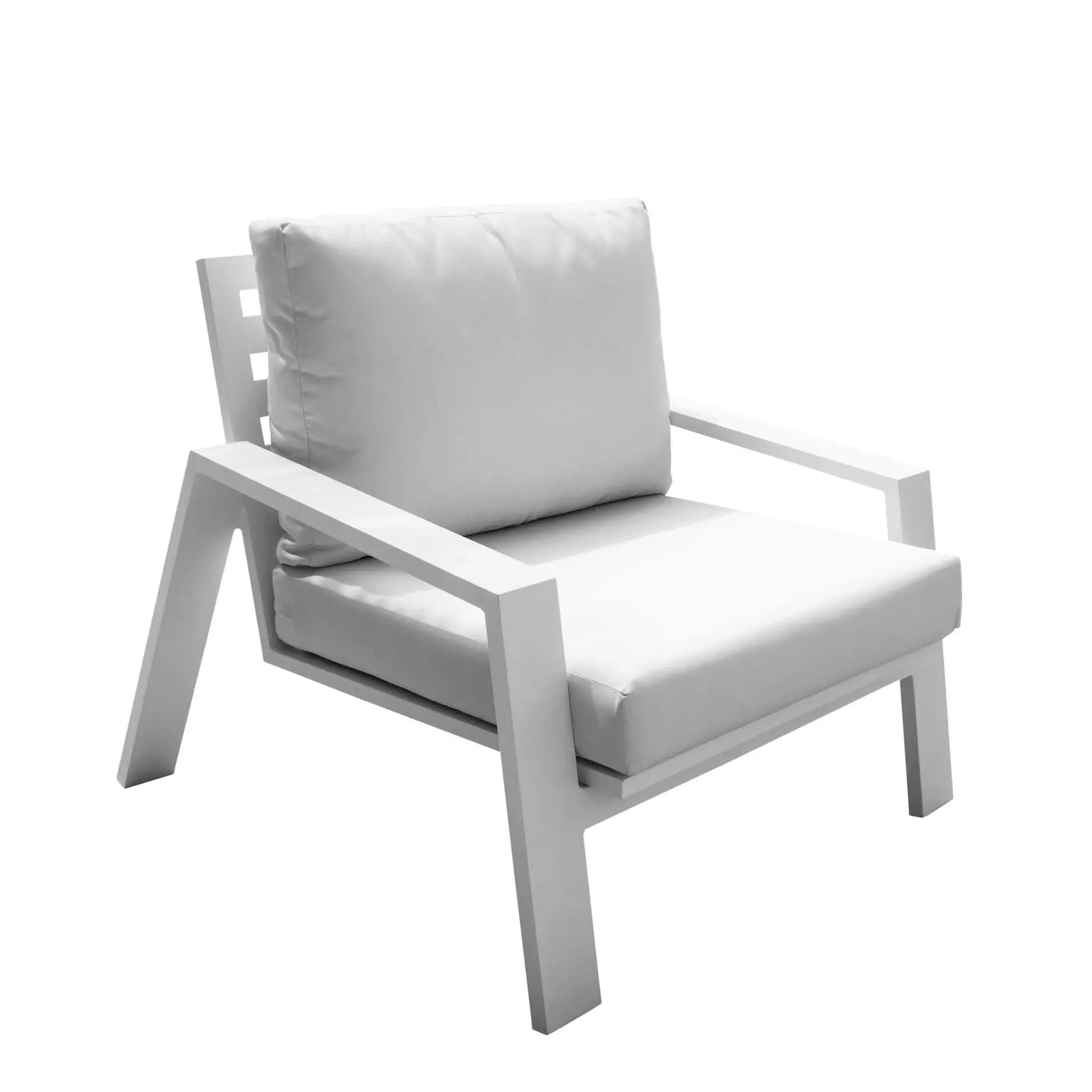 Mykonos Lounge Chair w/off-white cushion Pelican reef