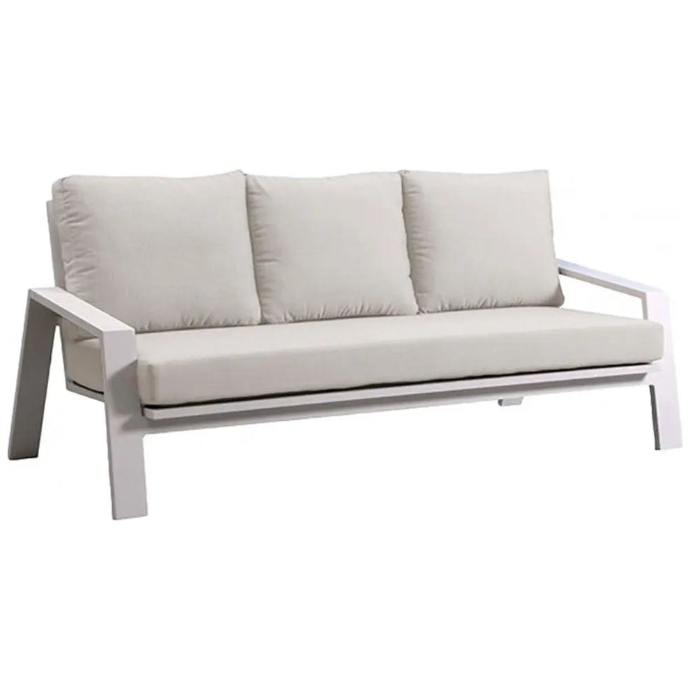 Mykonos Sofa w/off-white cushion Pelican reef