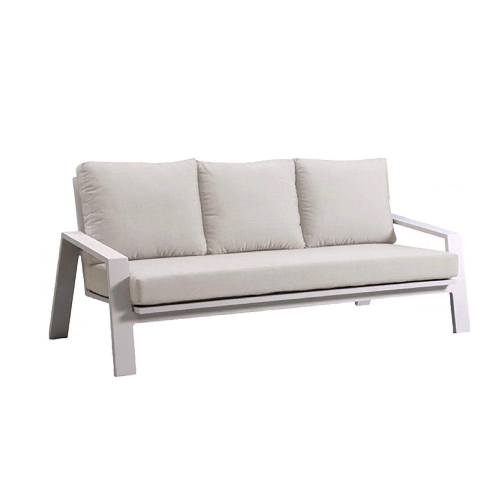 Mykonos Sofa w/off-white cushion Pelican reef