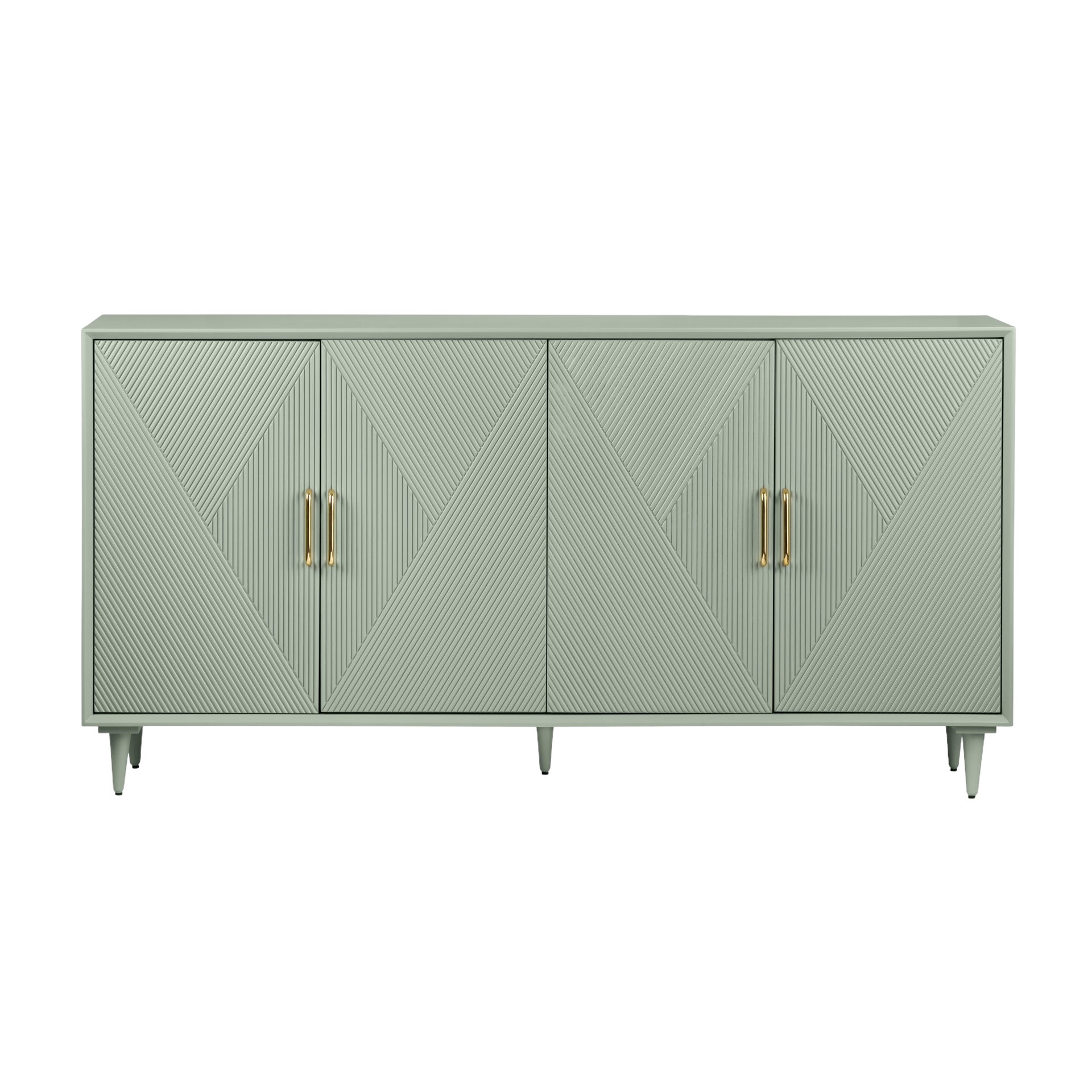 Arvada Four-Door Sideboard (Sage Green) Broward Design Center