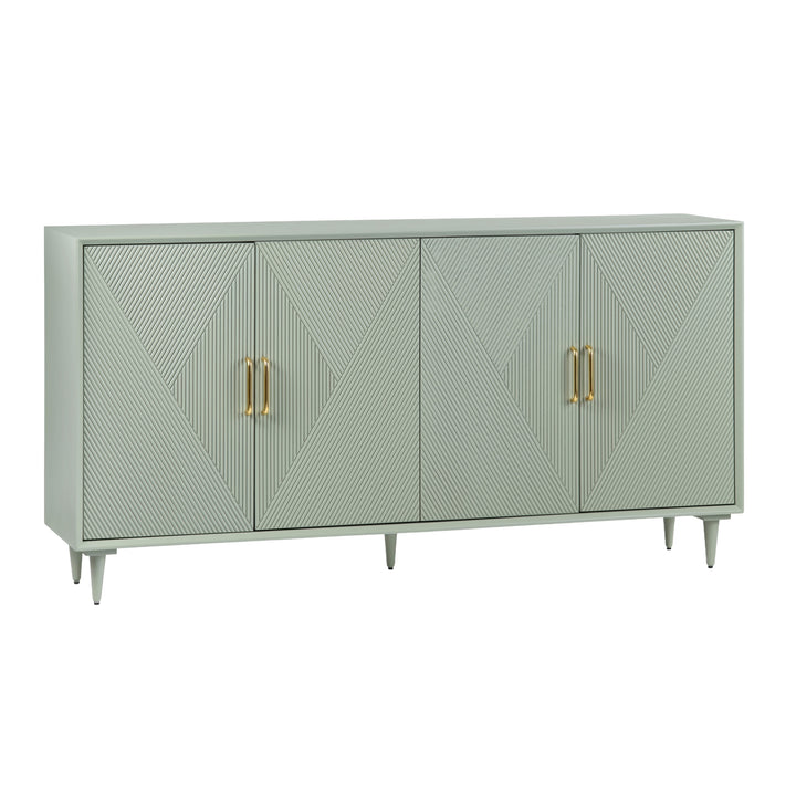 Arvada Four-Door Sideboard (Sage Green) Broward Design Center