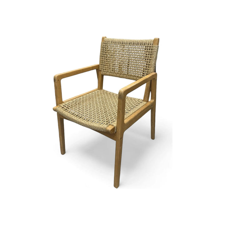Teak & Synthetic Rope Armchair Broward Design Center