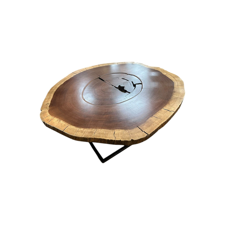 Suar Coffee Table w/ black legs The Broward Design Center