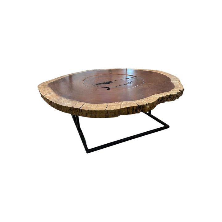 Suar Coffee Table w/ black legs The Broward Design Center