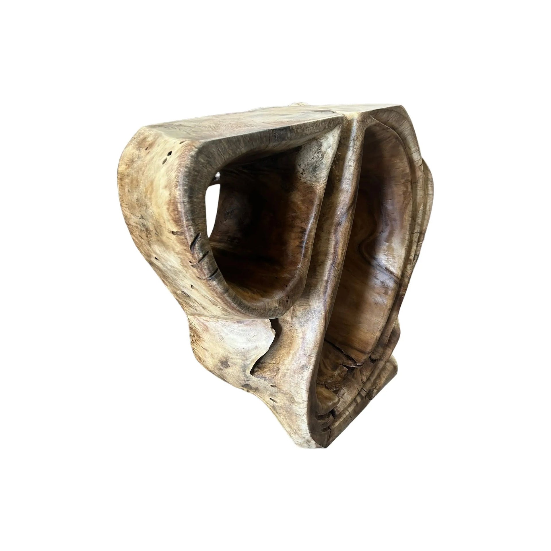 One-of-a-kind Handcrafted Wood Abstract Console (A) - Broward Design Center