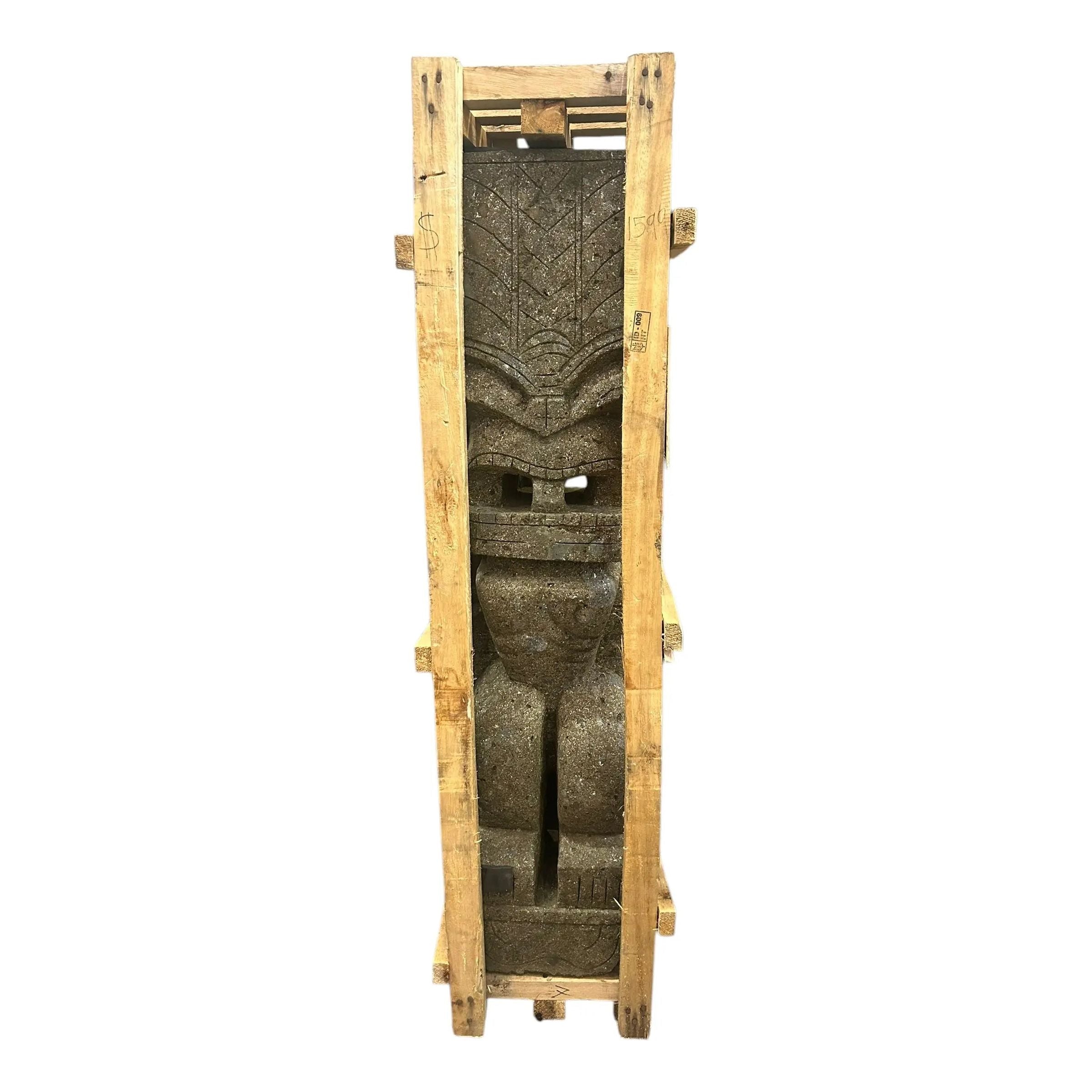 60” Tiki Stone Statue Broward Design Center