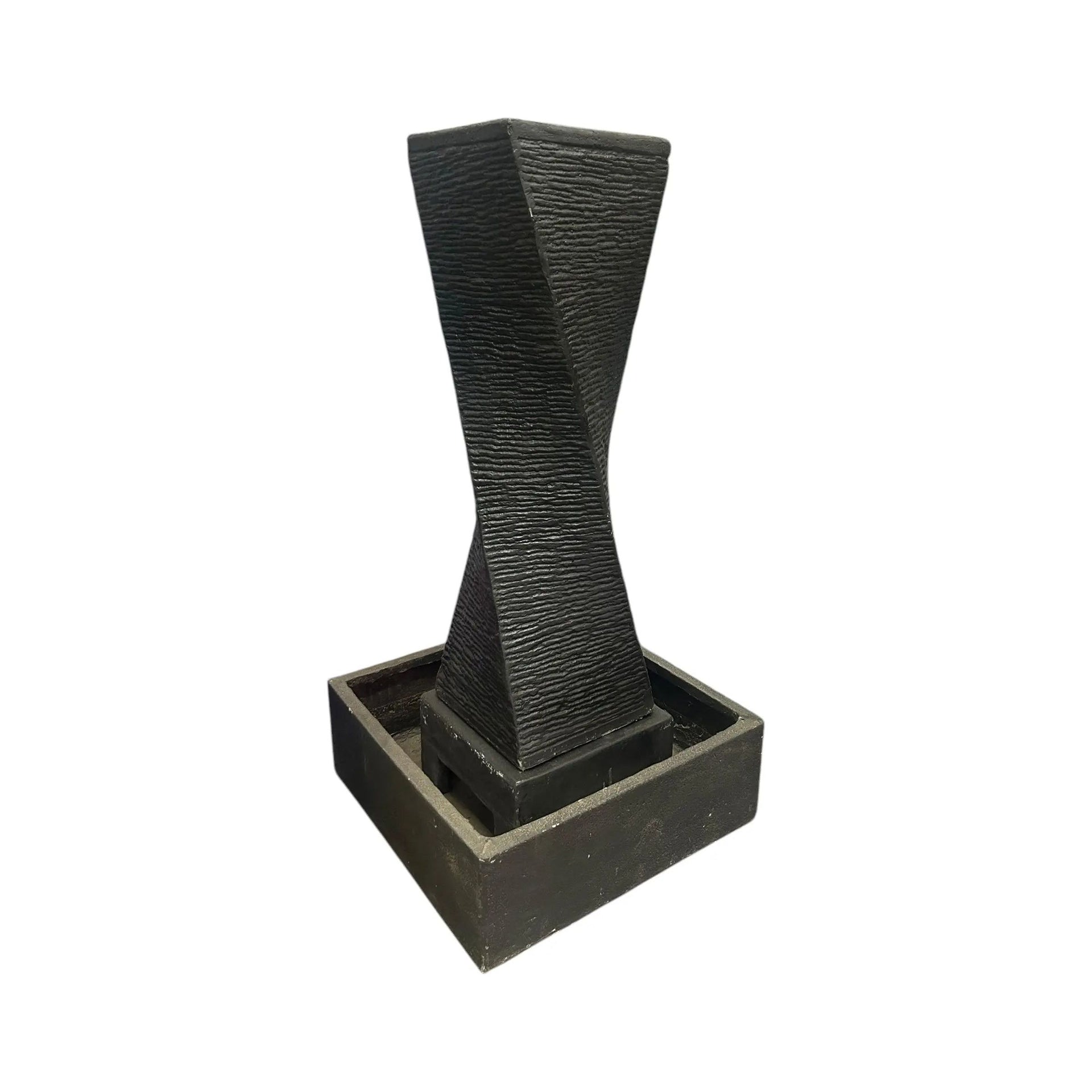 4’ Black Fountain Broward Design Center