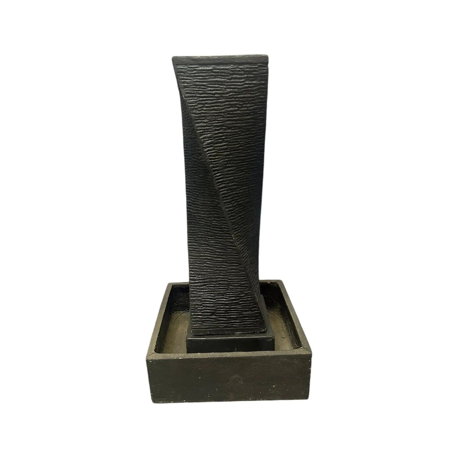 4’ Black Fountain Broward Design Center