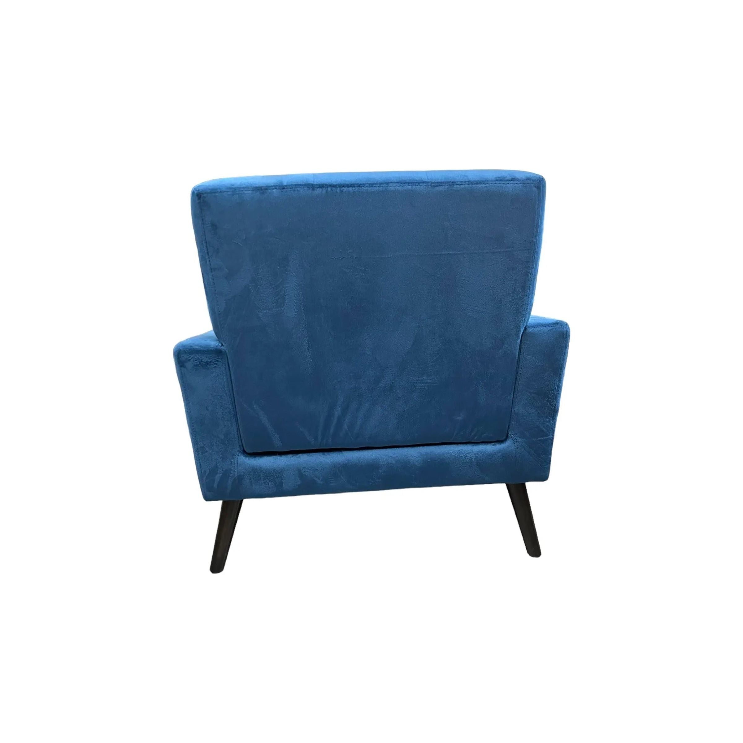 Blue Velvet Chair - Broward Design Center