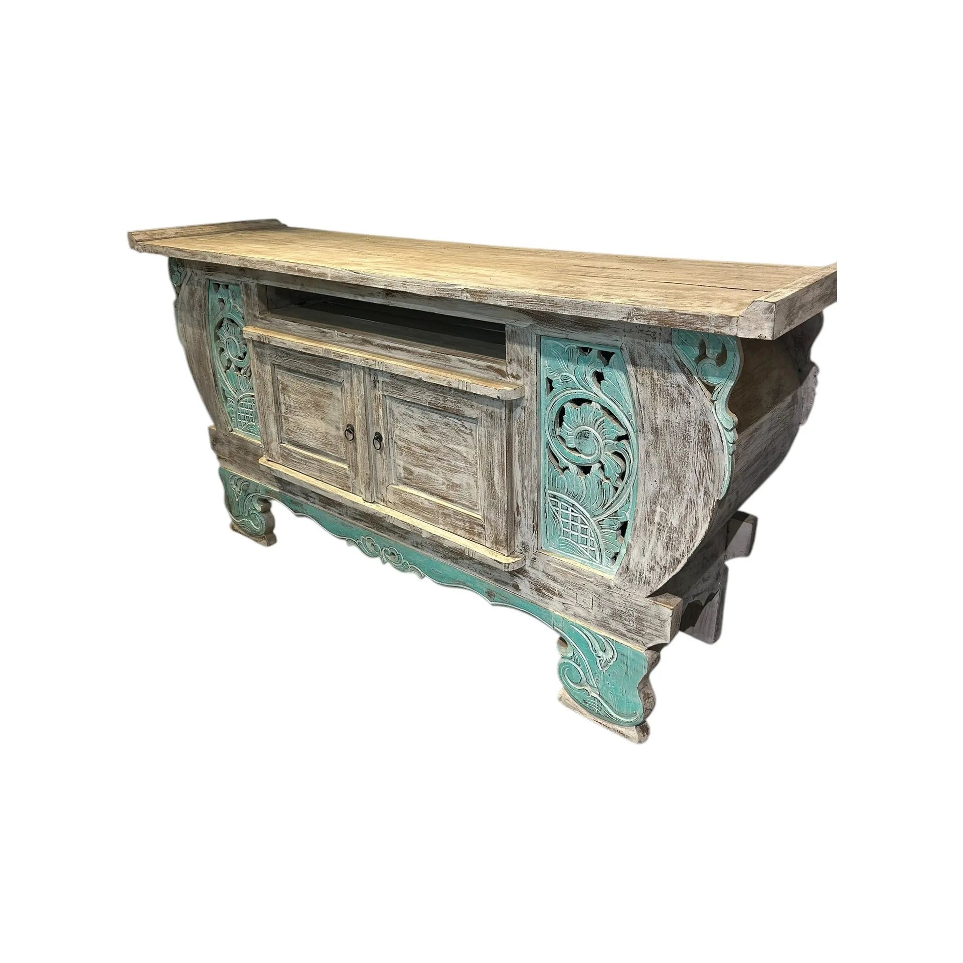 White Wash & Turquoise Broward Design Center