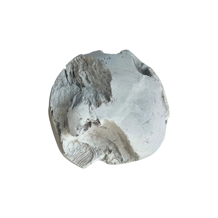 White Teak Weathered Ball Broward Design Center