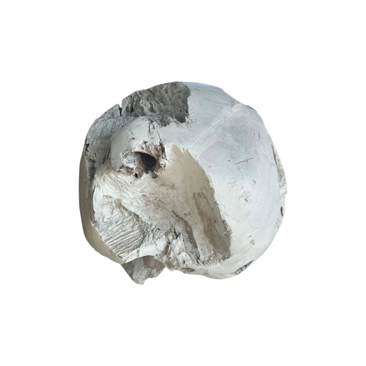 White Teak Weathered Ball Broward Design Center