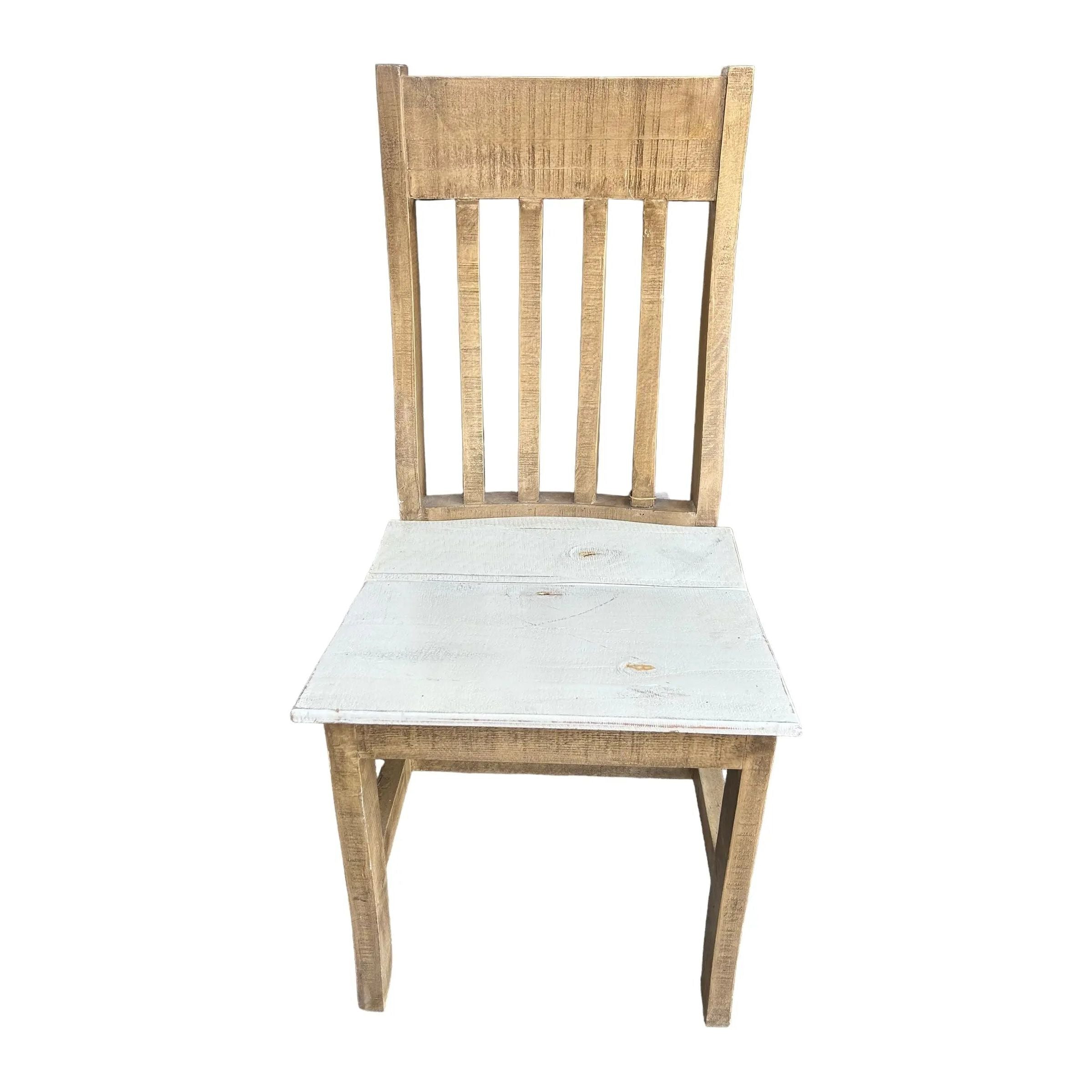 Antique White Wash Teak Chair Broward Design Center