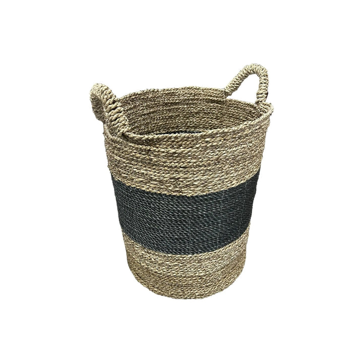 Woven Seagrass Hamper (Medium) B Broward Design Center
