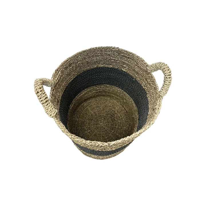 Woven Seagrass Hamper (Medium) B Broward Design Center