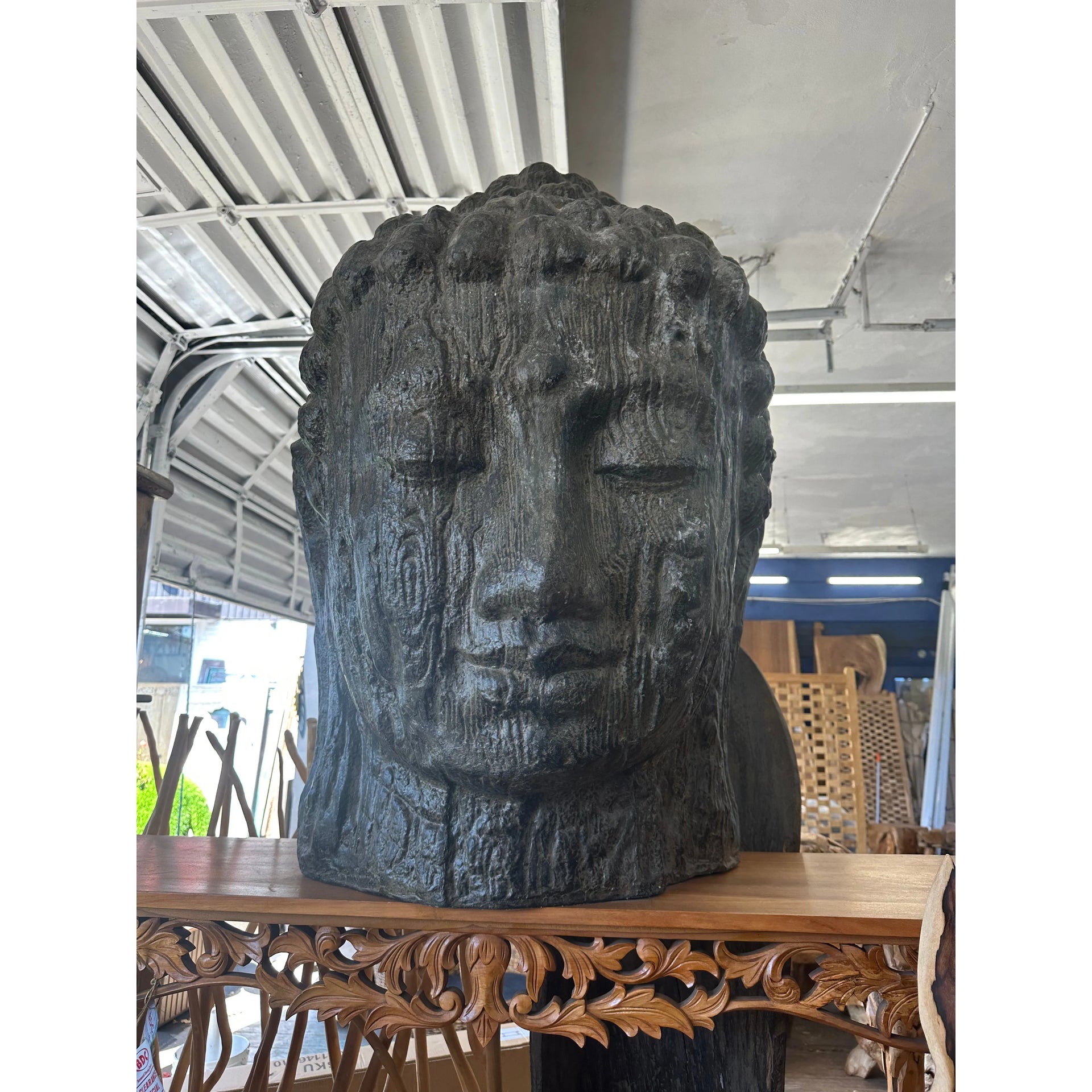 4’ GRC Buddha Head The Broward Design Center