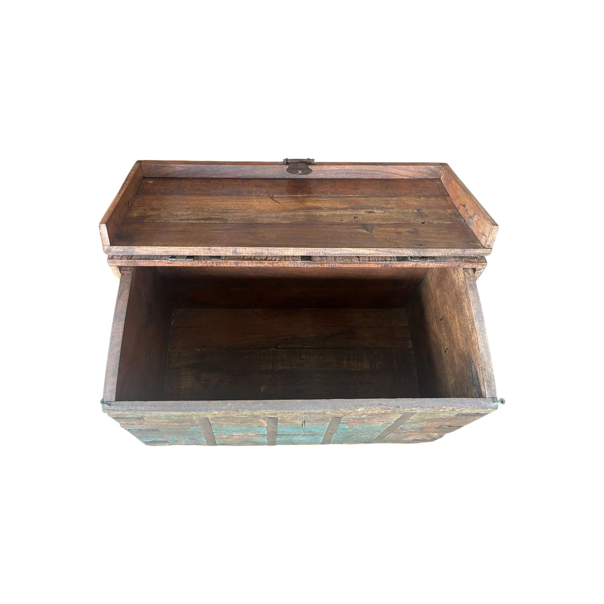 Vintage Distressed Storage Chest on Wheels The Broward Design Center