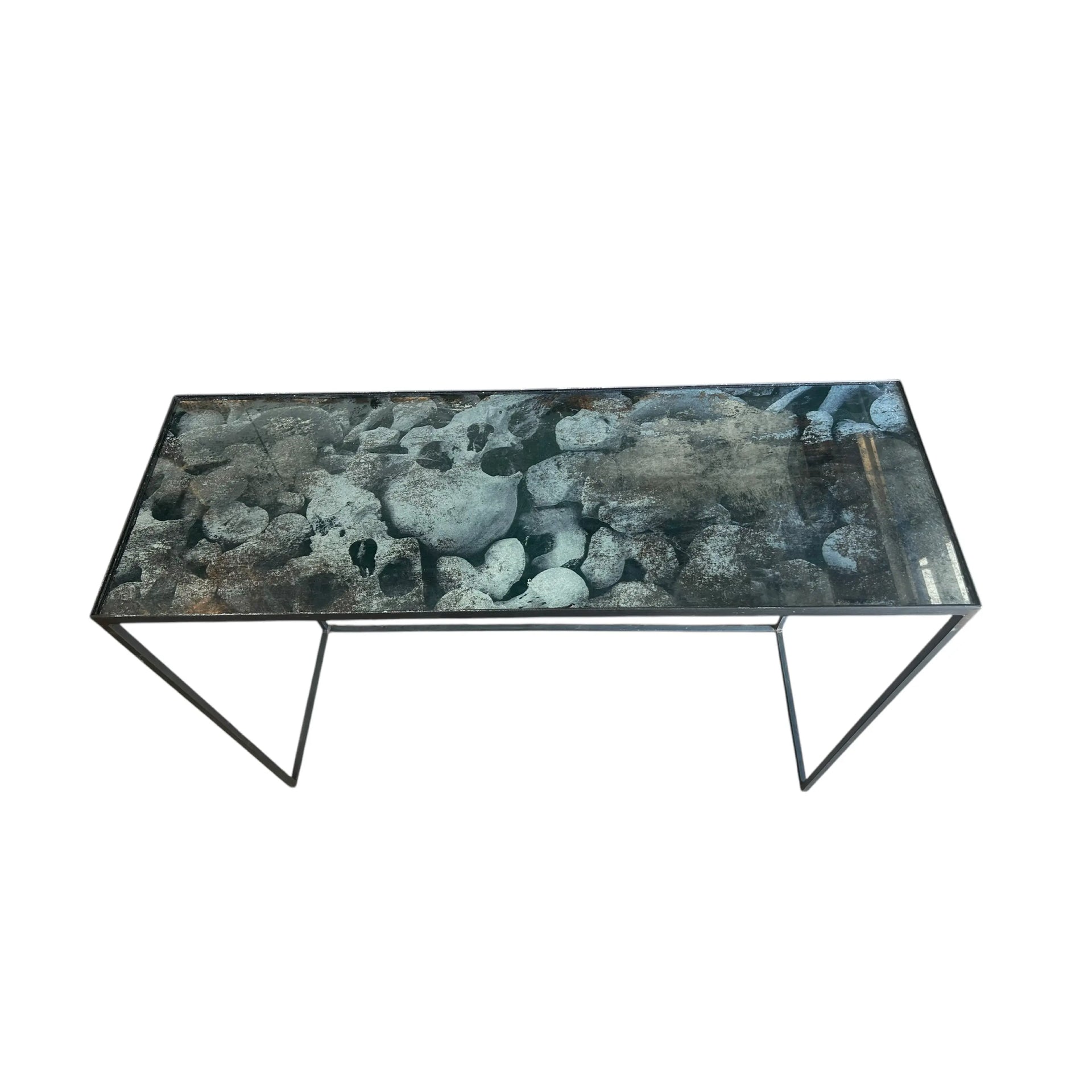 Skull Design Glass Table The Broward Design Center