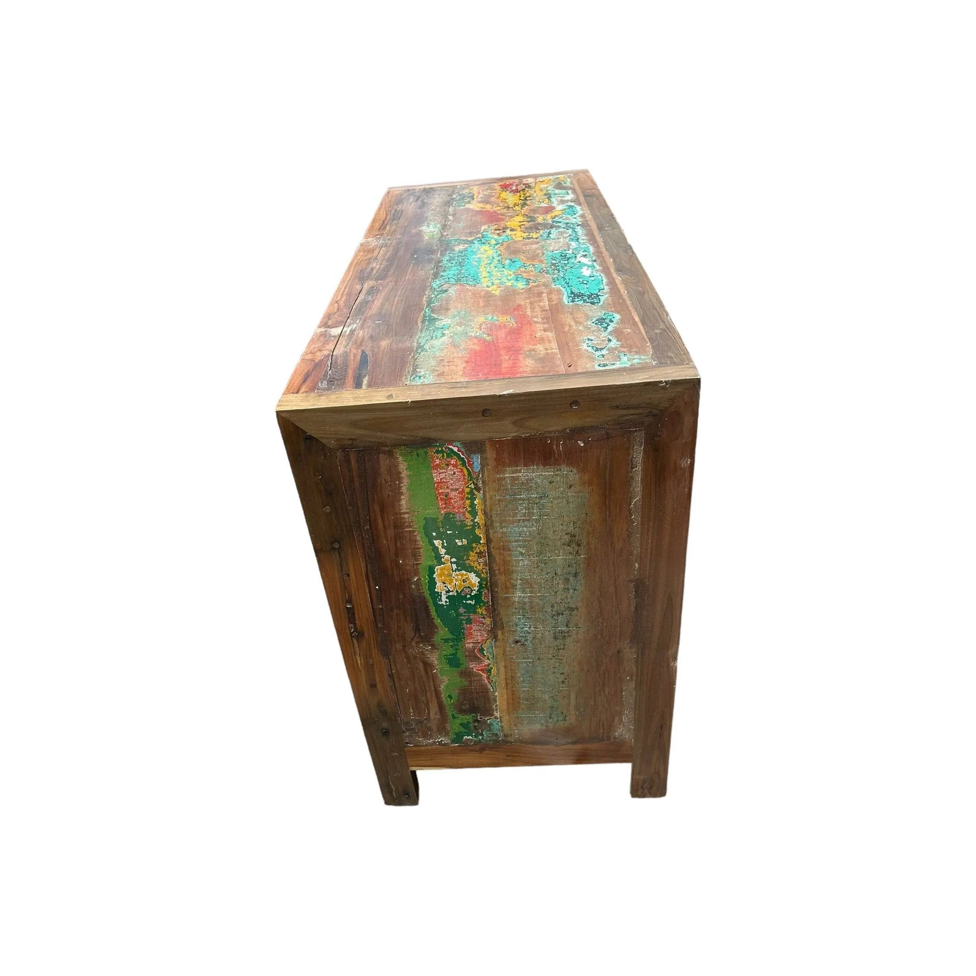 Recycled Boat Sliding Door Buffet (B) Broward Design Center