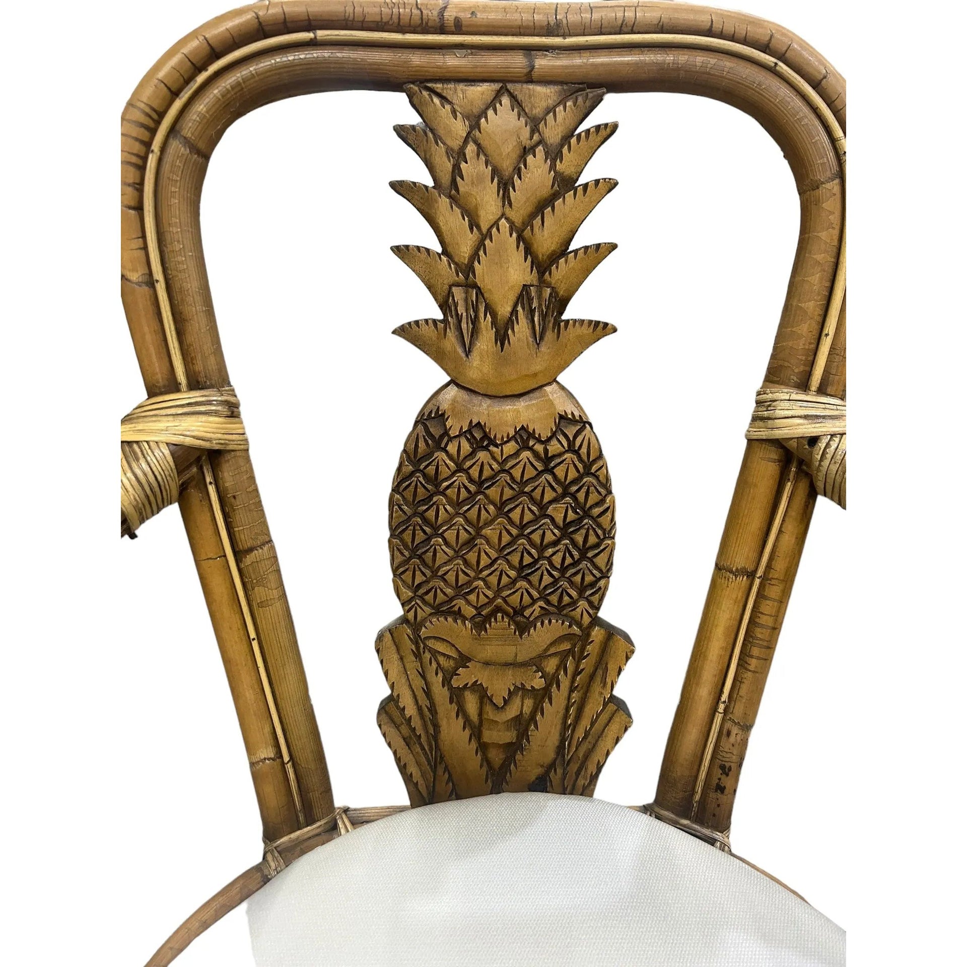 Pineapple Rattan Chair Broward Design Center