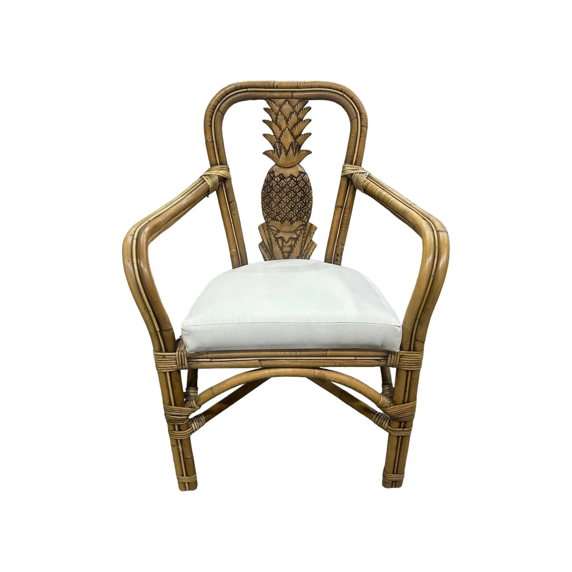 Pineapple Rattan Chair Broward Design Center