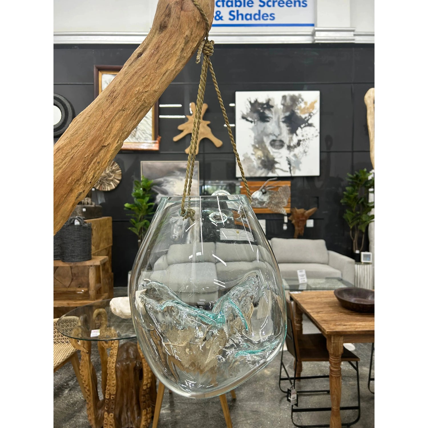 Hanging Glass Bowl Broward Design Center