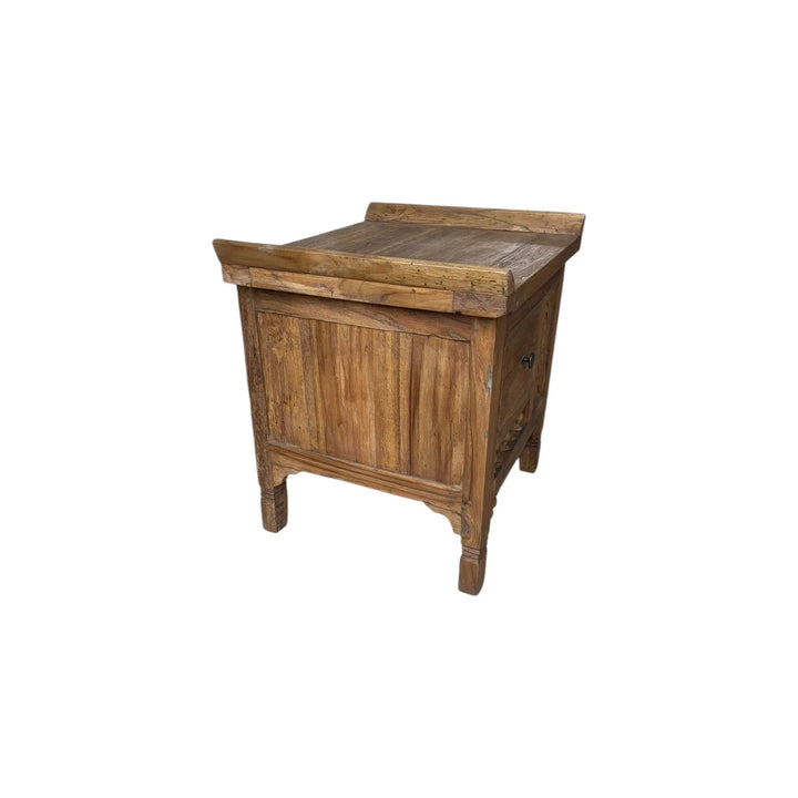 Carved Teak Nightstand 20” x 20” Anteak