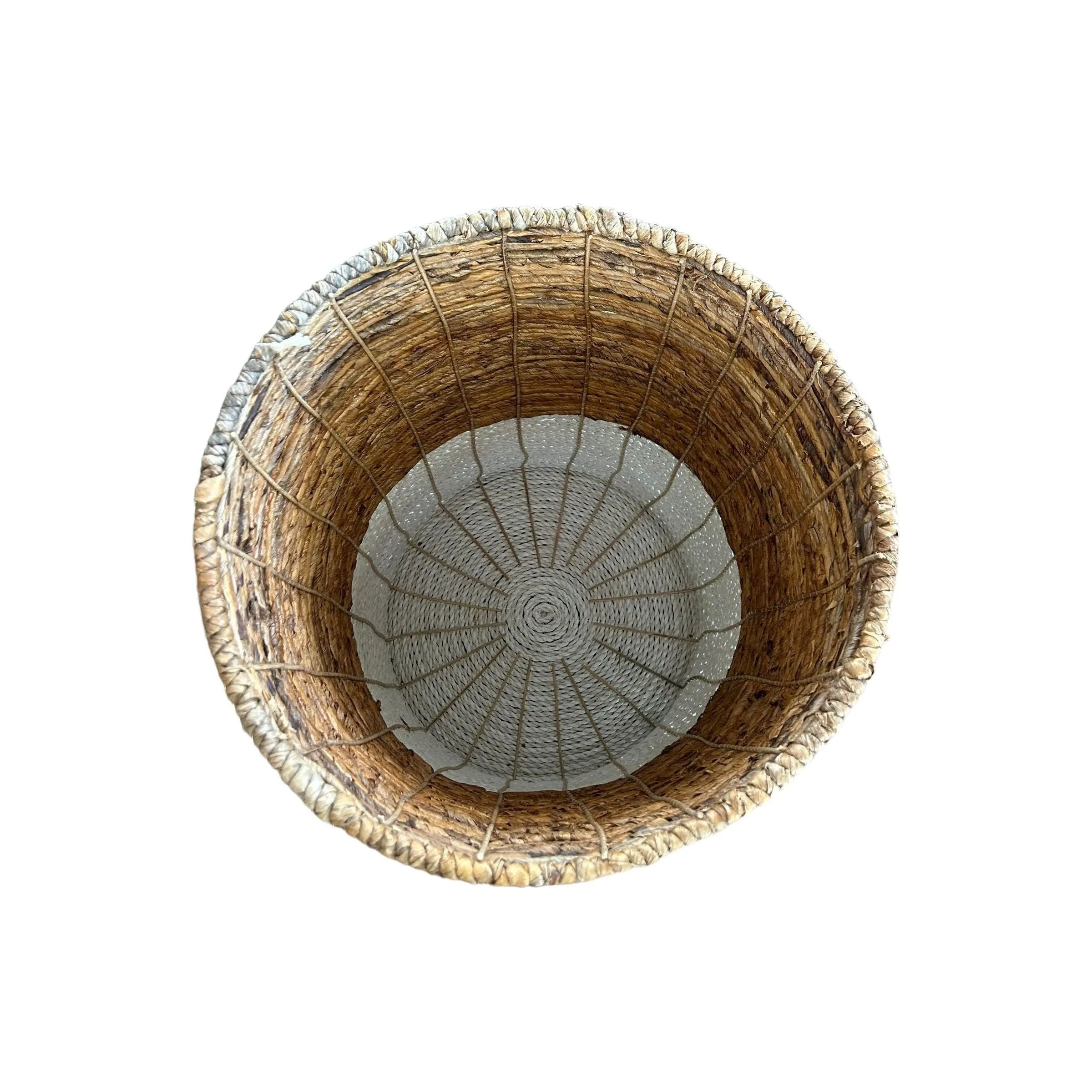 Woven Seagrass Hamper Broward Design Center