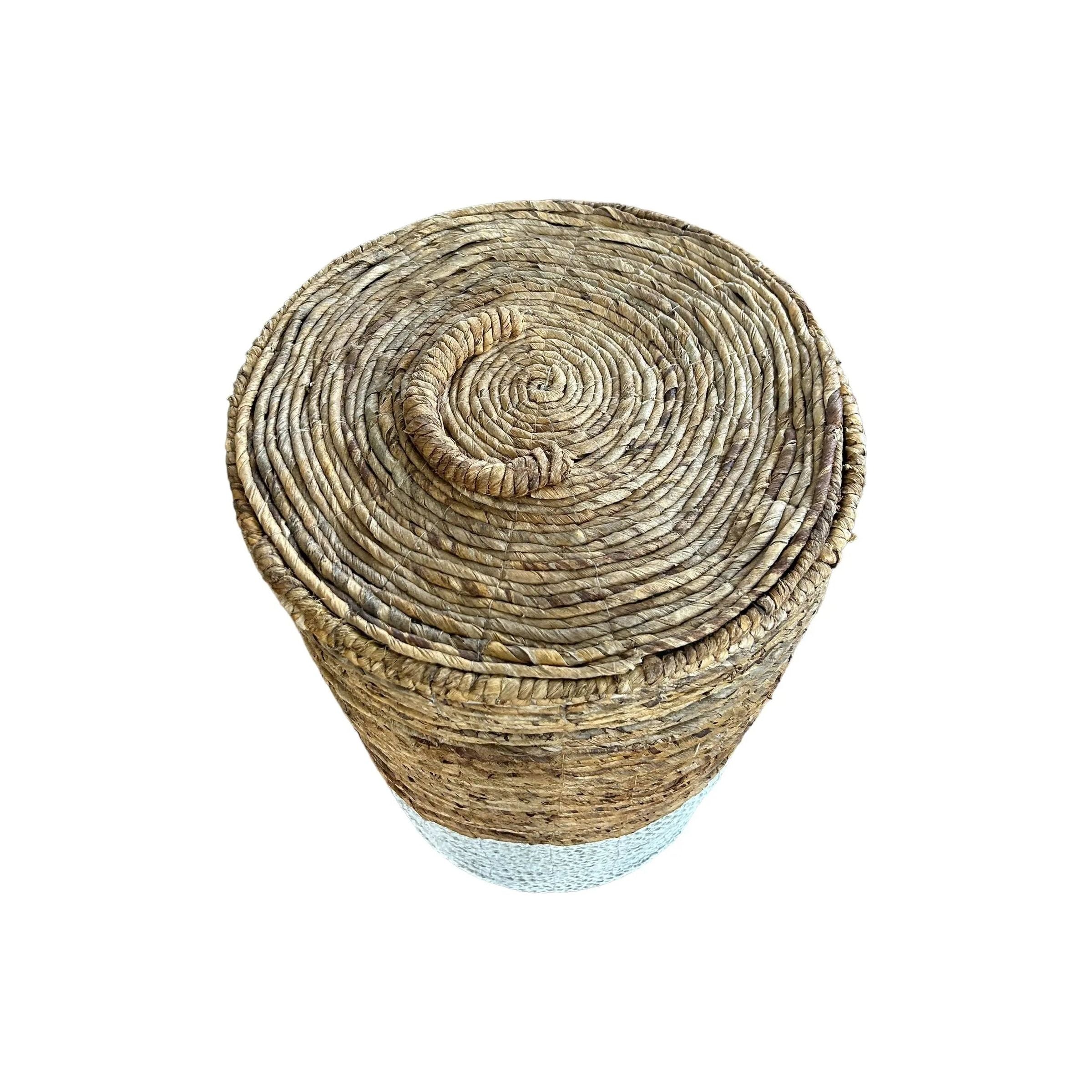 Woven Seagrass Hamper Broward Design Center