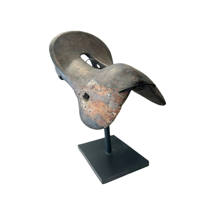 Wooden Sadle on a Stand Broward Design Center