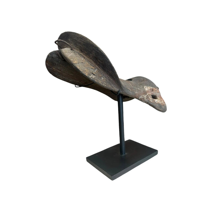 Wooden Sadle on a Stand Broward Design Center