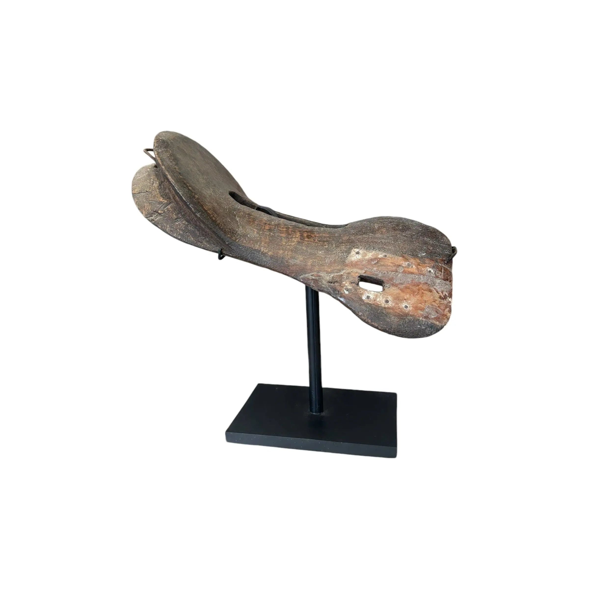 Wooden Sadle on a Stand - Broward Design Center