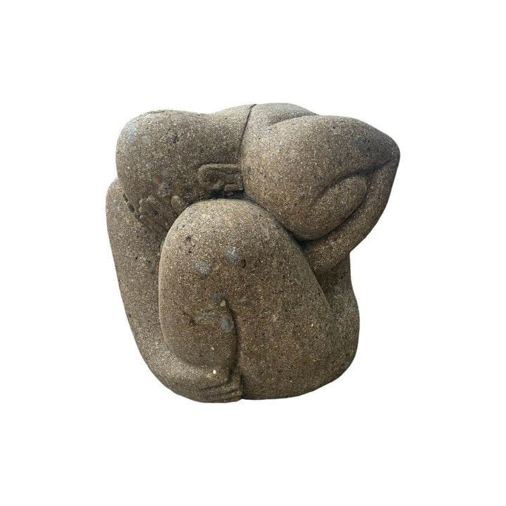 Stone Buddha with Head in Hands Broward Design Center